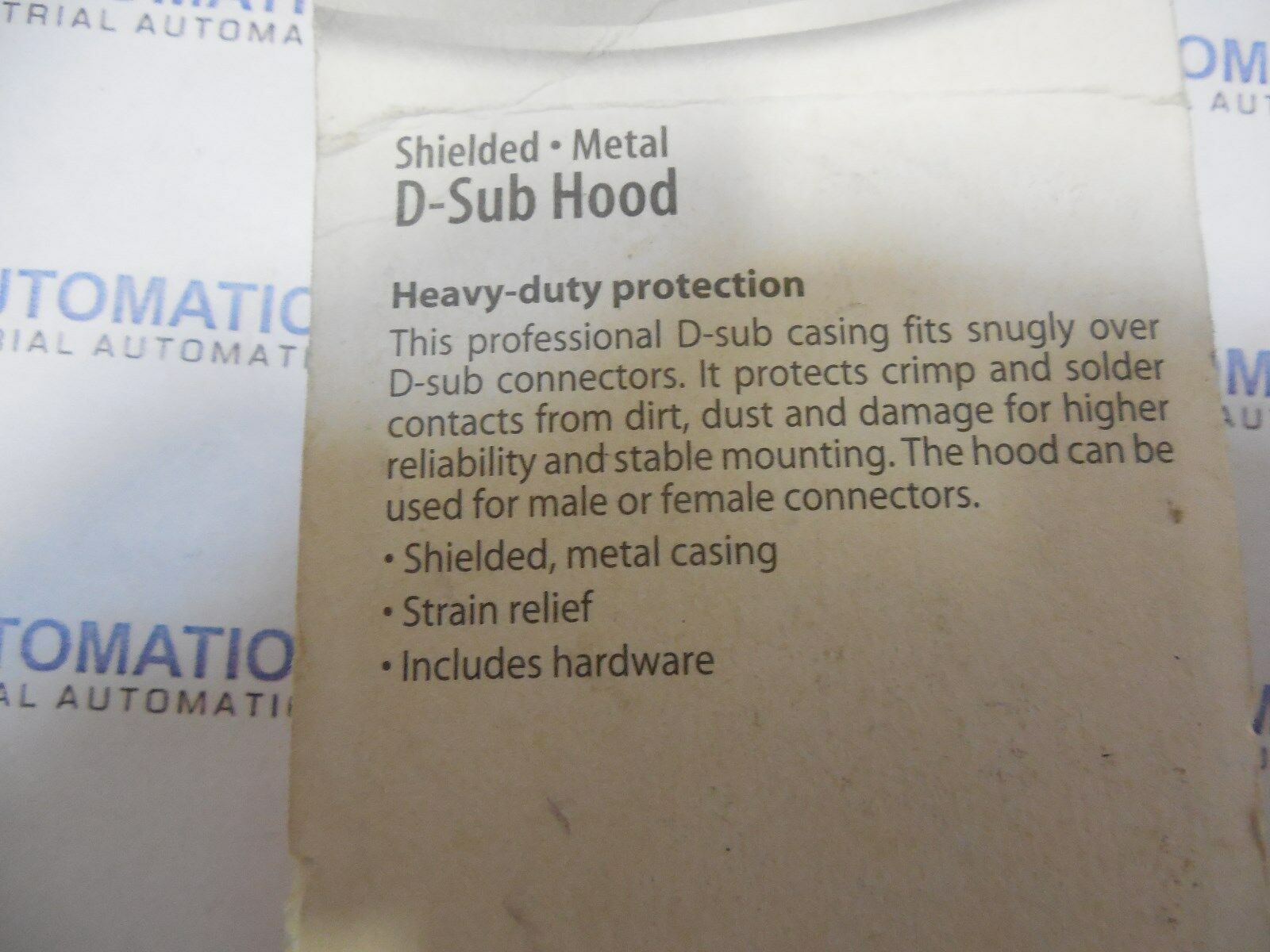 Shielded Metal D-Sub Hood #276-1508 By RadioShack 