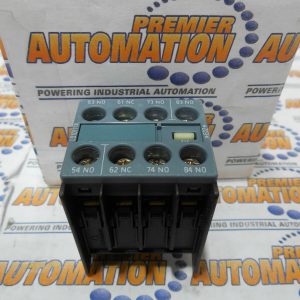 Snap On Auxiliary Switch Blocks 3 NO 71 E Identification Number 1 NC Contacts Size S00 Screw Connection Siemens 3RH19 11-1GA31 Control Relay